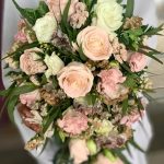 Blushing Bride Waterfall Bouquet